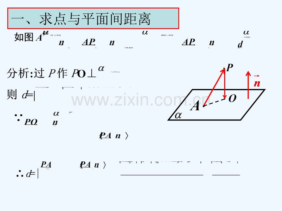 空间向量解决立体几何的向量方法(三)求距离.ppt_第3页