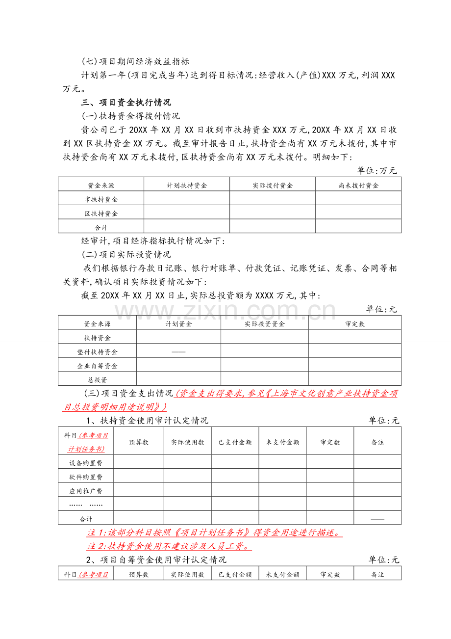 市文创项目专项审计报告参考模版.doc_第3页