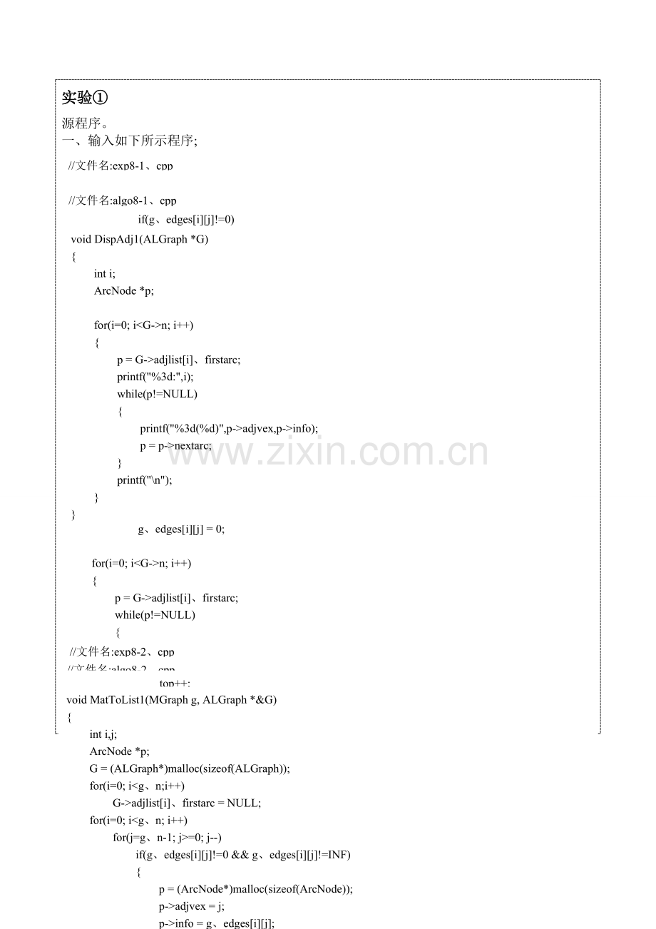 数据结构图实验报告-(2).doc_第2页