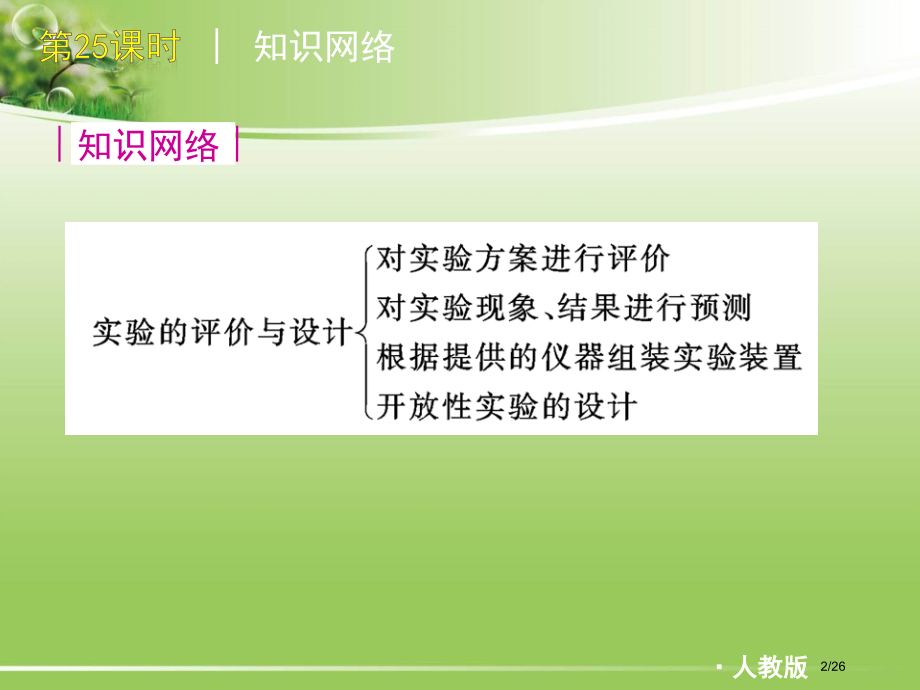 第25课时实验设计与评价市公开课一等奖省赛课微课金奖PPT课件.pptx_第2页