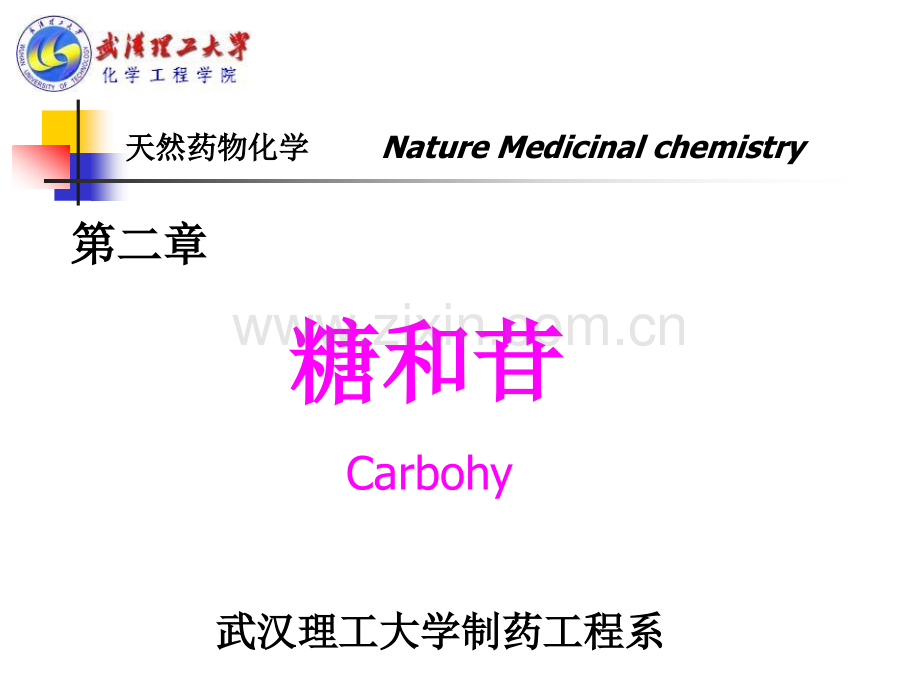 天然药物化学_第2章_糖和苷Saccharide&Glycosides 武汉理工大学.ppt_第1页