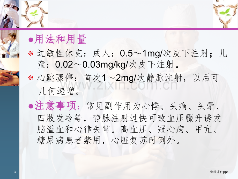 2015-4常用急救药物的应用-(2).ppt_第3页