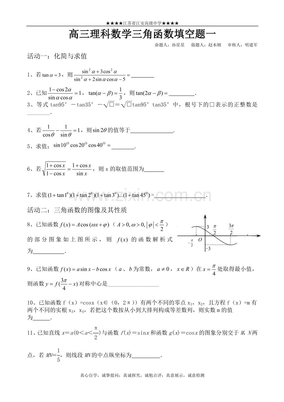 三角函数专题一.doc_第1页