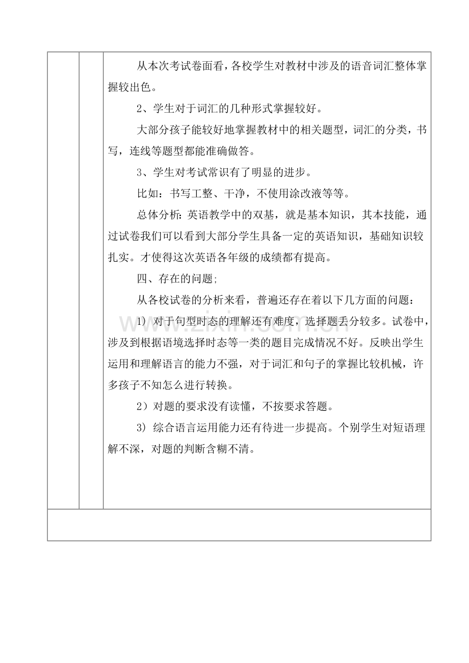 期末考试成绩分析表.doc_第3页