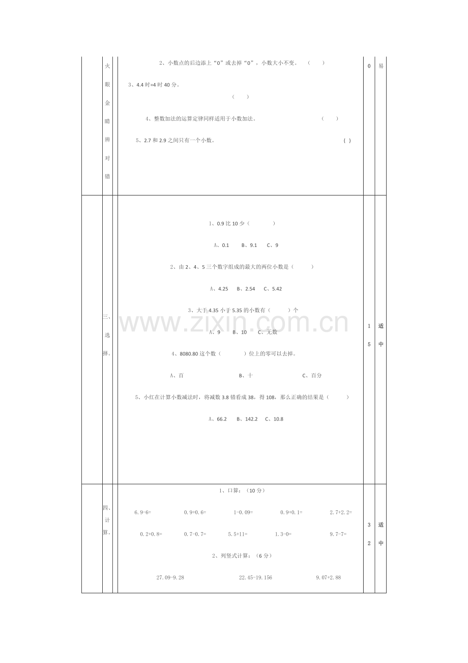 小学四年级数学测试题分析.doc_第2页