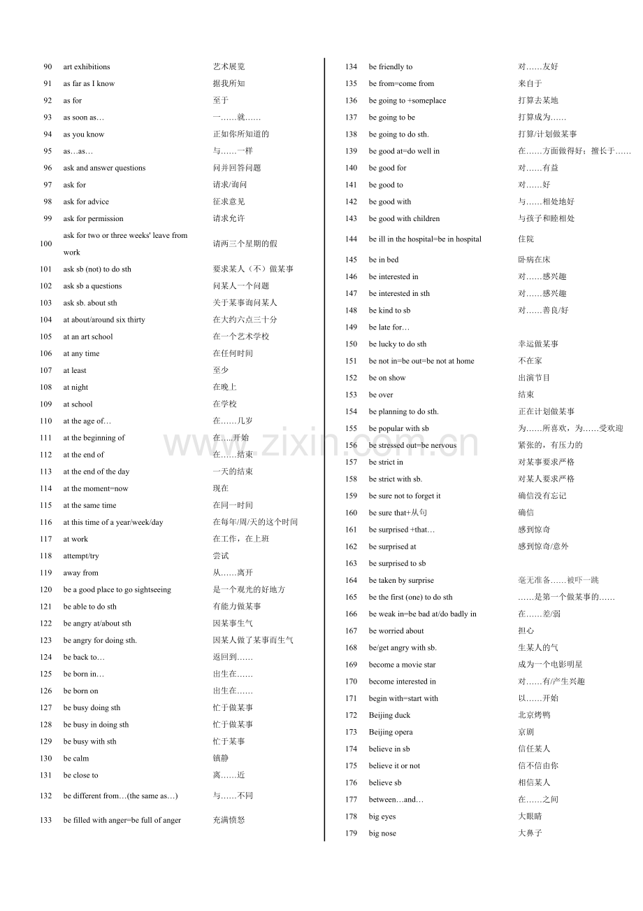 七年级英语上下册短语及句型.docx_第2页