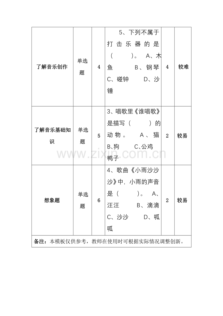 小学一年级音乐试卷.doc_第2页