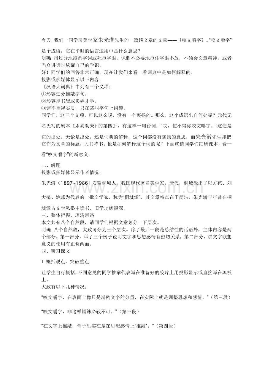 咬文嚼字教学设计.doc_第2页