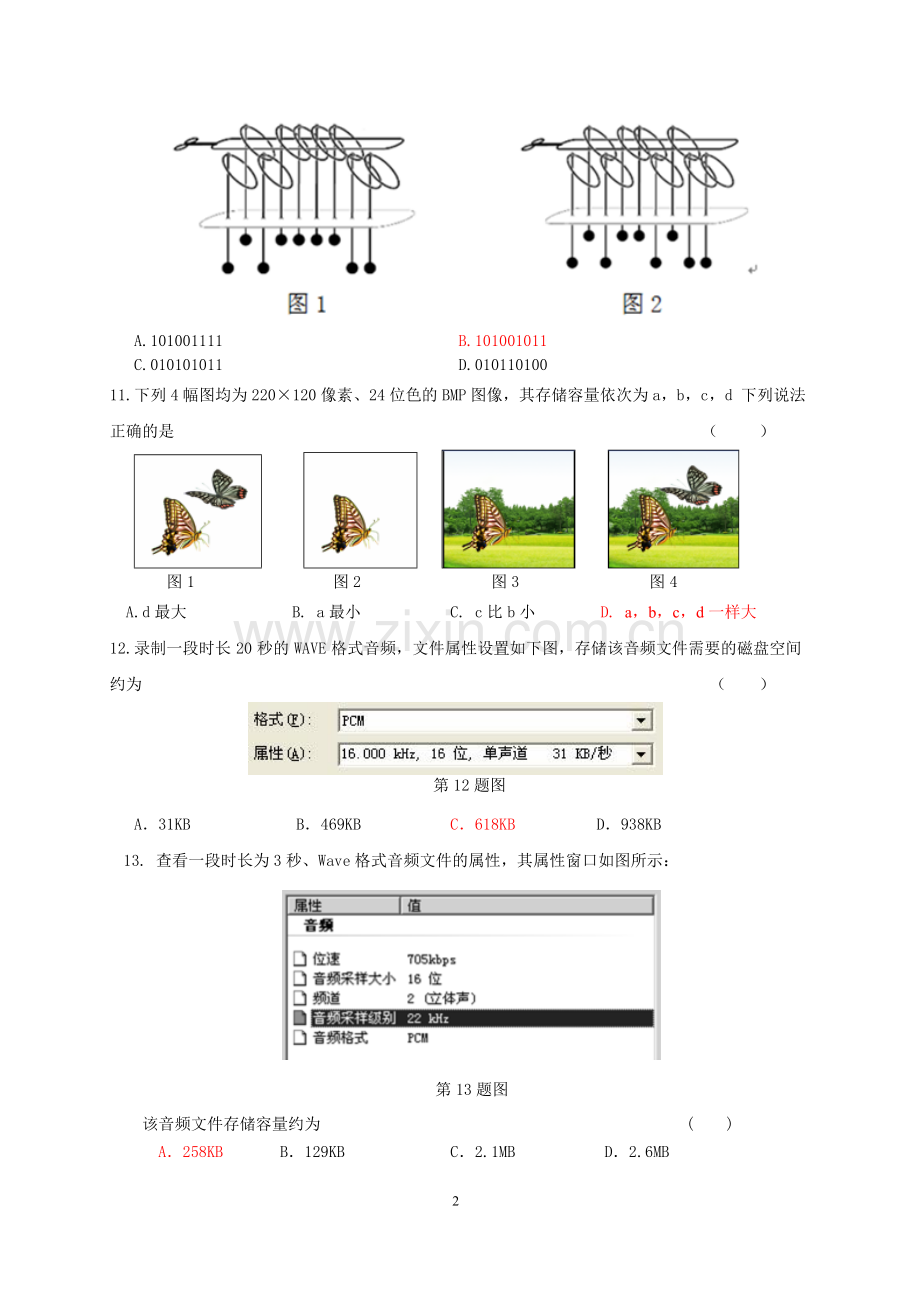 山河联盟高中信息技术测试卷.doc_第2页