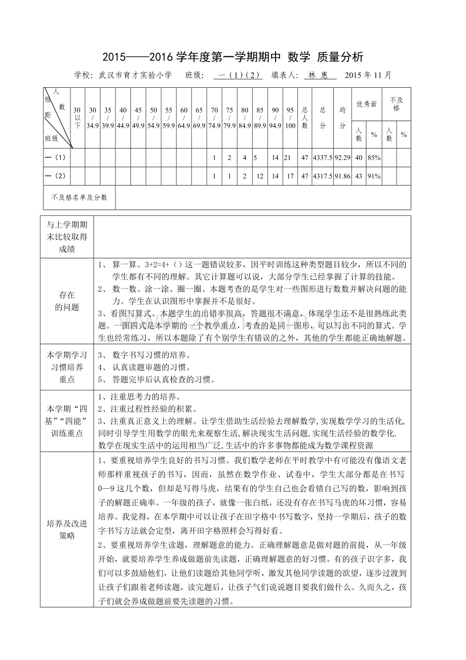 期中质量分析.doc_第1页