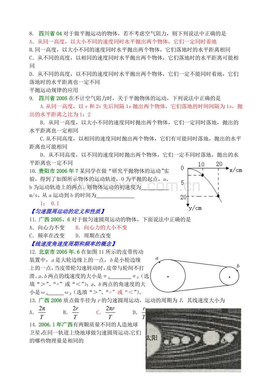 第五章曲线运动第六章万有引力A.doc_第2页