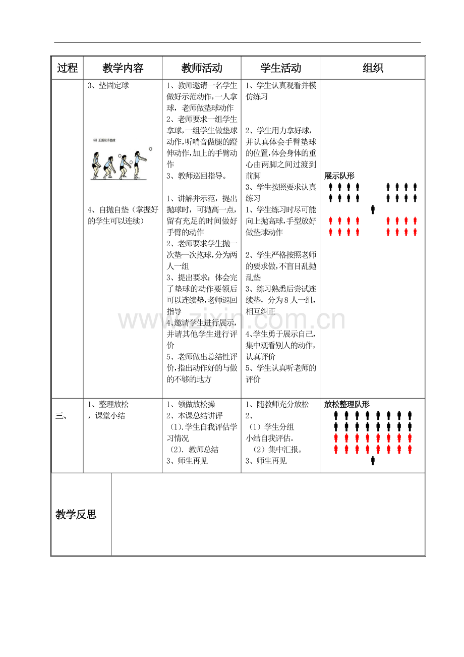 初一排球实践课教案.doc_第2页