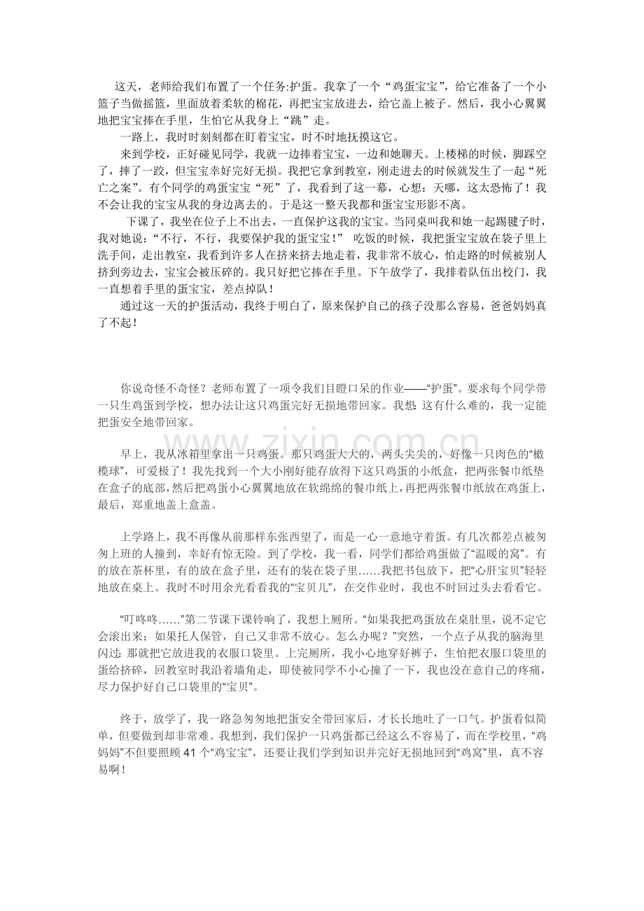 作文——护蛋的故事.doc_第1页