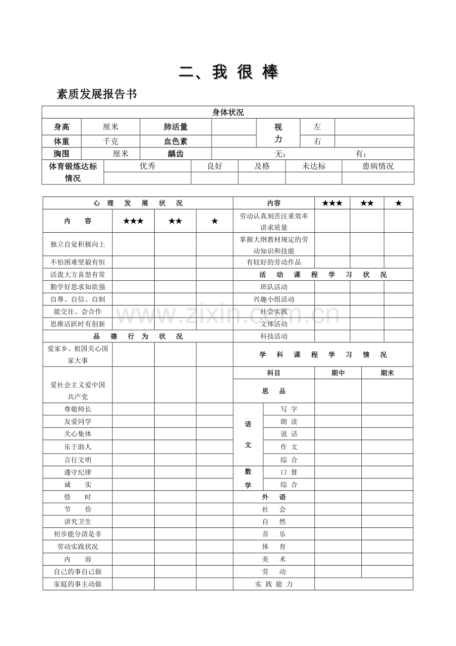 小学生成长档案袋设计.docx_第3页