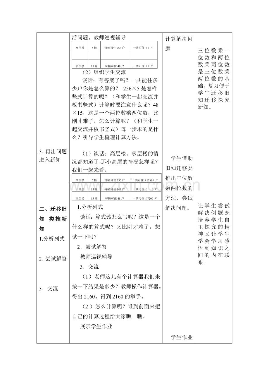 苏教版小学数学四年级下册三位数乘两位数的笔算.doc_第2页