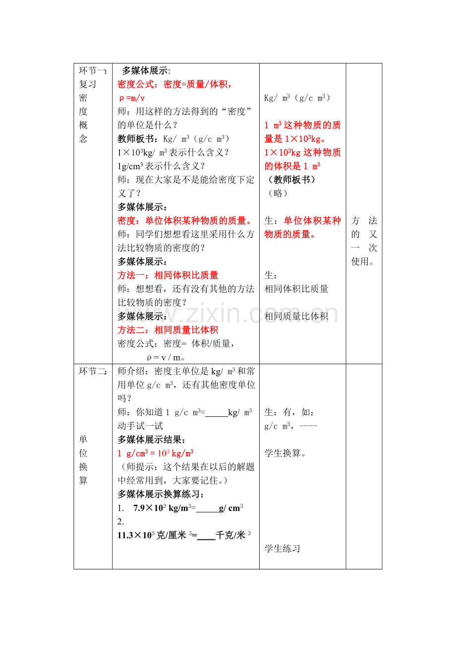 物质的密度第二课时教案.doc_第2页