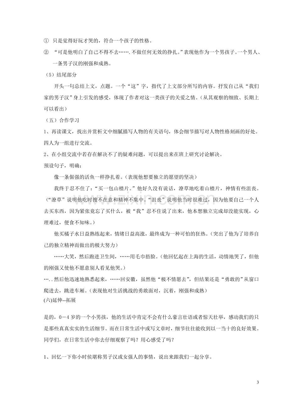 我们家的男子汉教学设计.doc_第3页