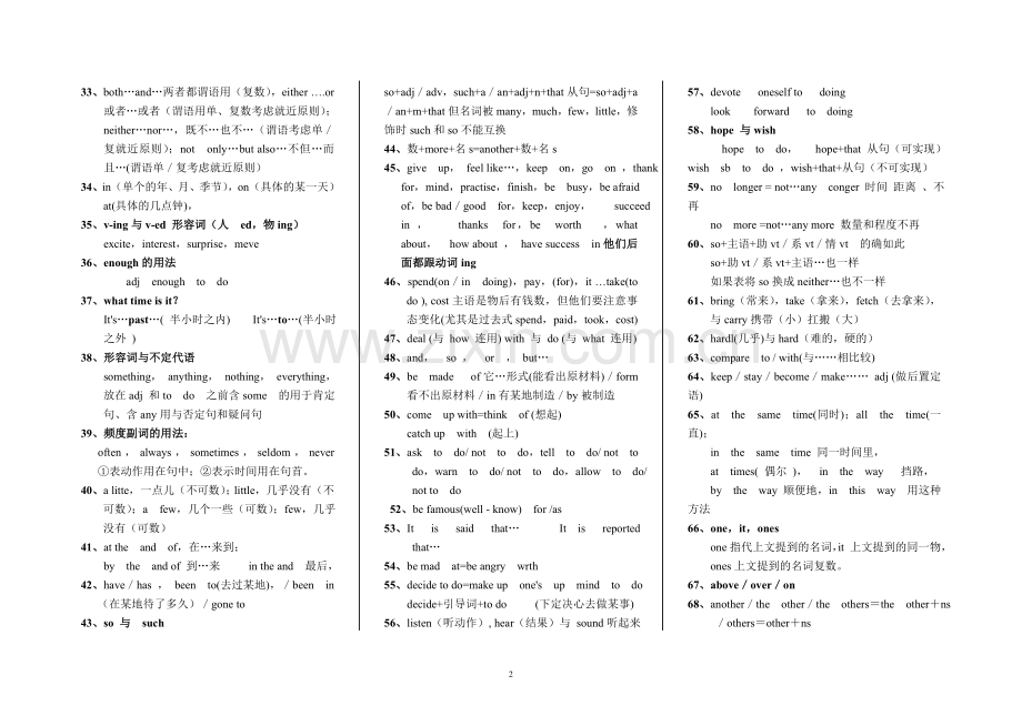 九年级英语中考重难点知识点.doc_第2页