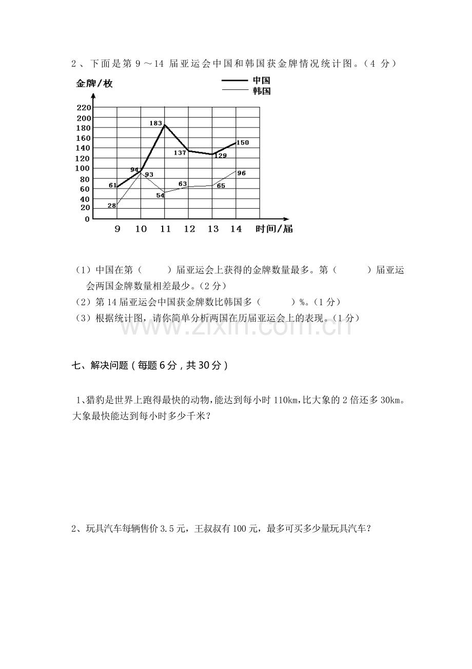 小学六年级毕业试卷.doc_第3页