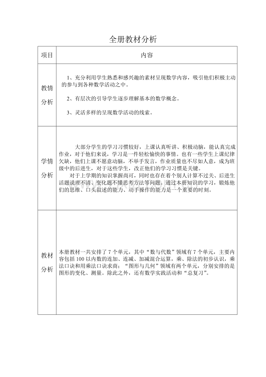 苏教版二年级上册全册分析.doc_第2页