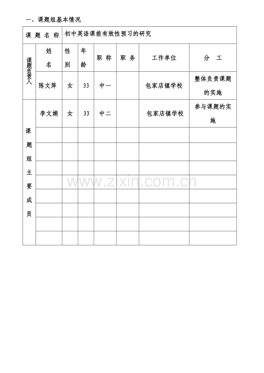 小课题课前有效性的预习立项申请表.doc_第2页