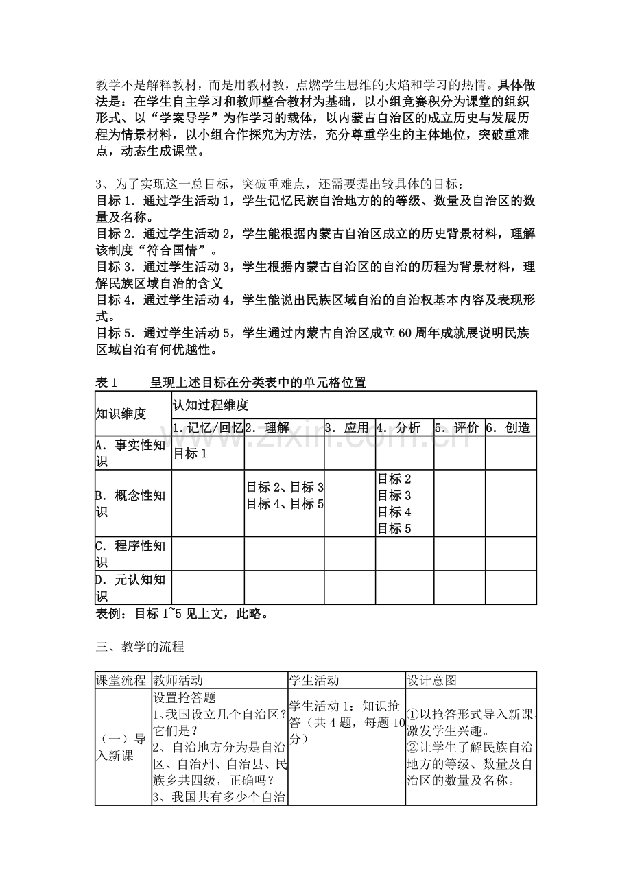 民族区域自治制度：适合国情的基本政治制度”教学设计.doc_第2页