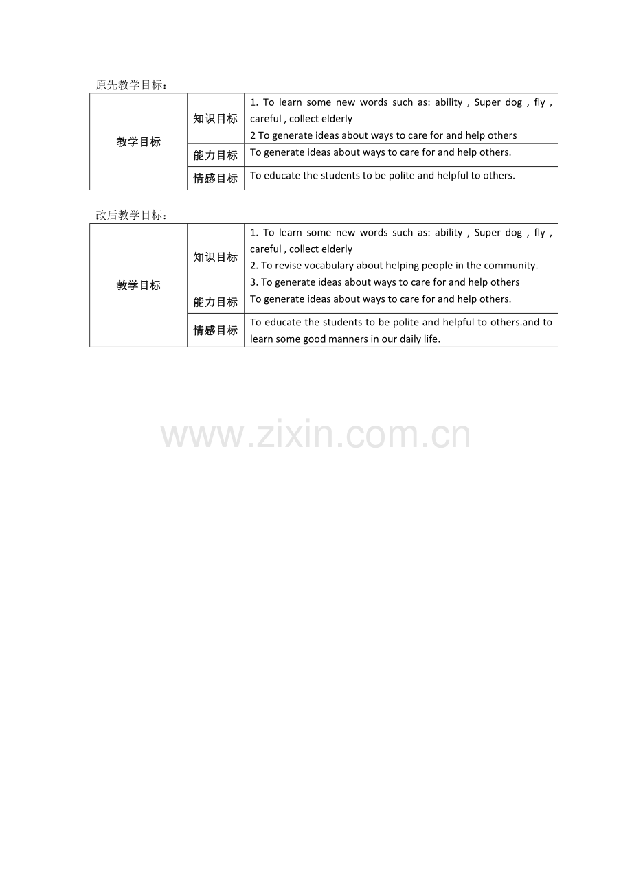 教学目标对比.docx_第1页