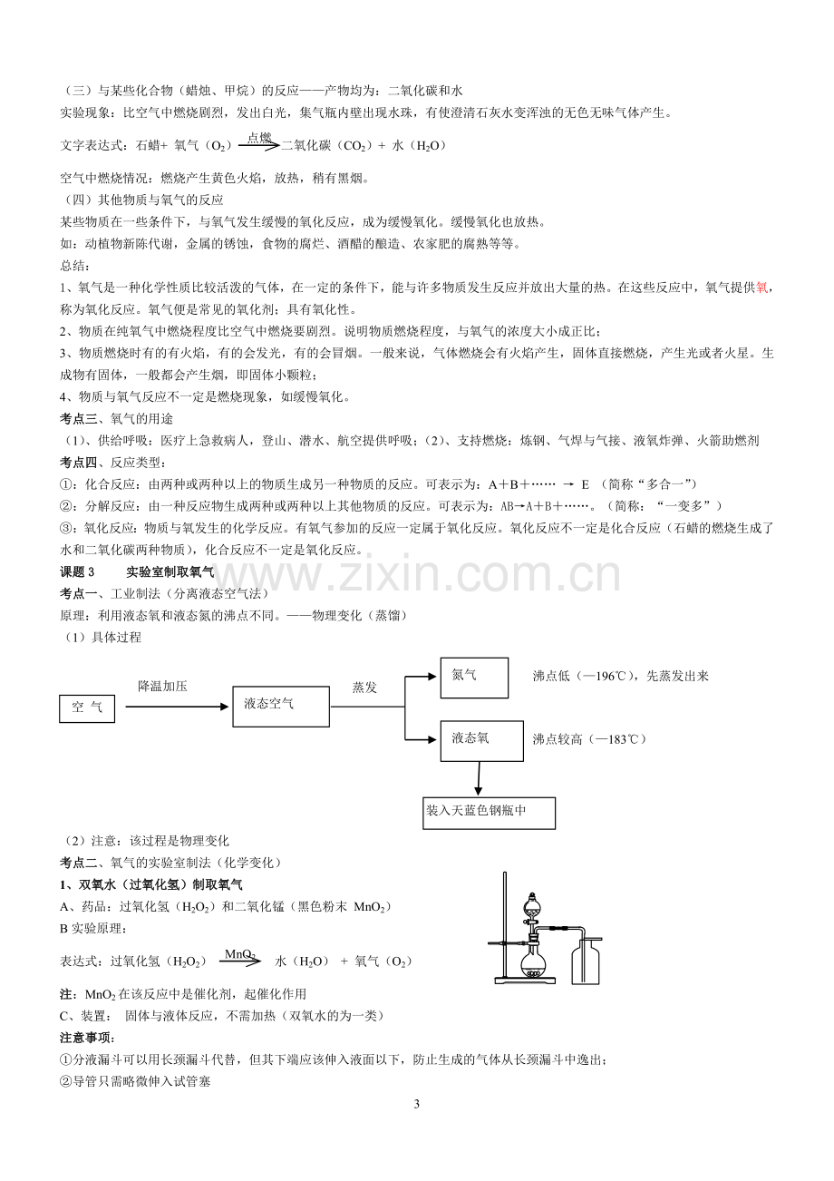 人教版九年级初三化学知识点总结第一二章.doc_第3页