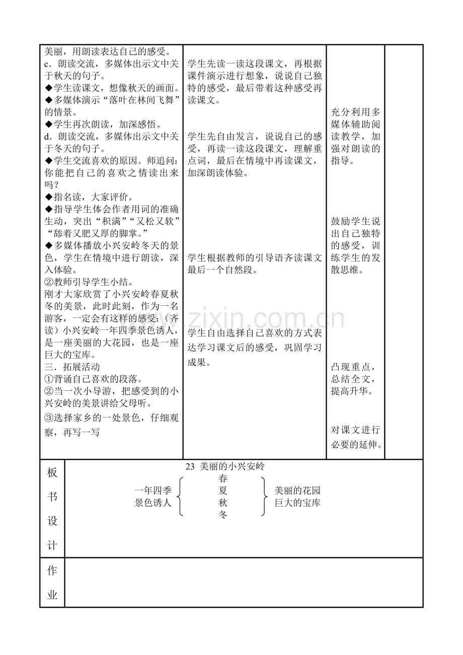 美丽的小兴安岭第二课时.doc_第2页