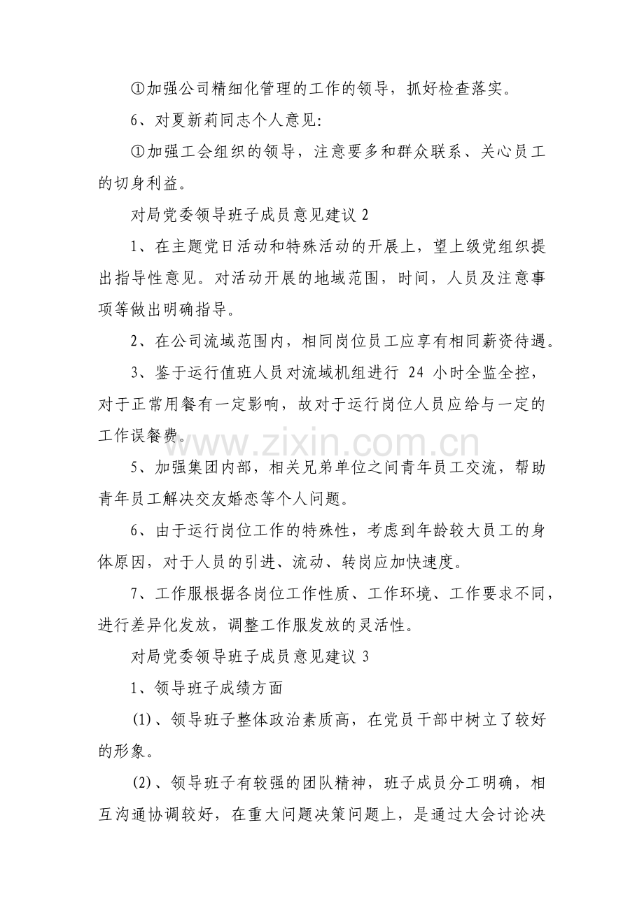 对局党委领导班子成员意见建议六篇.pdf_第2页