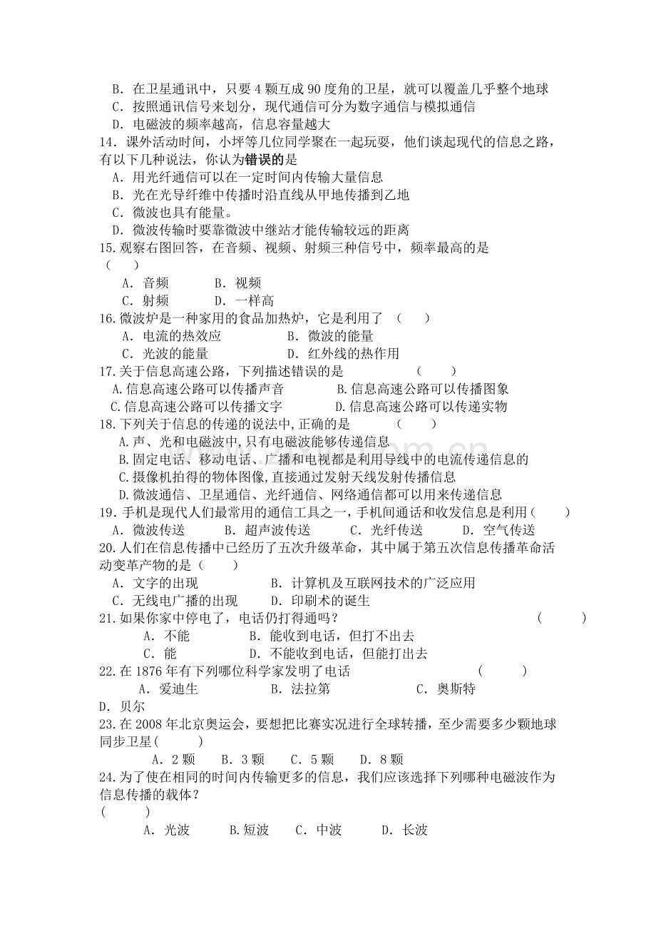 电磁波和信息的传递导学案.doc_第3页