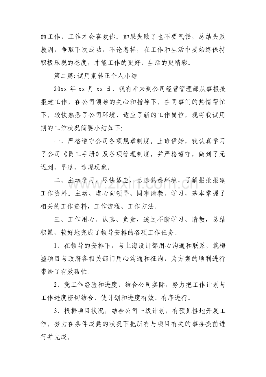 试用期转正个人小结范文三篇.pdf_第3页