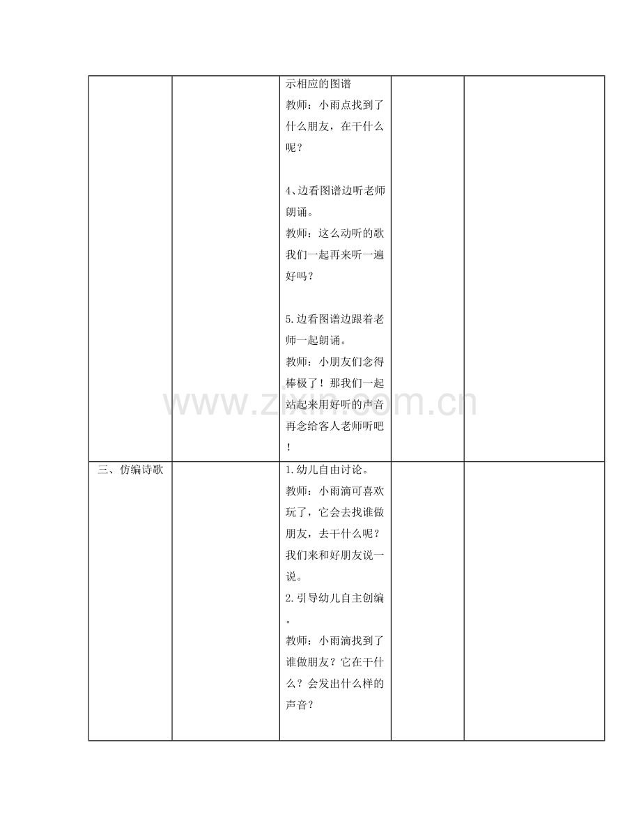 幼儿园教师教学设计模板【北京大学】.doc_第3页