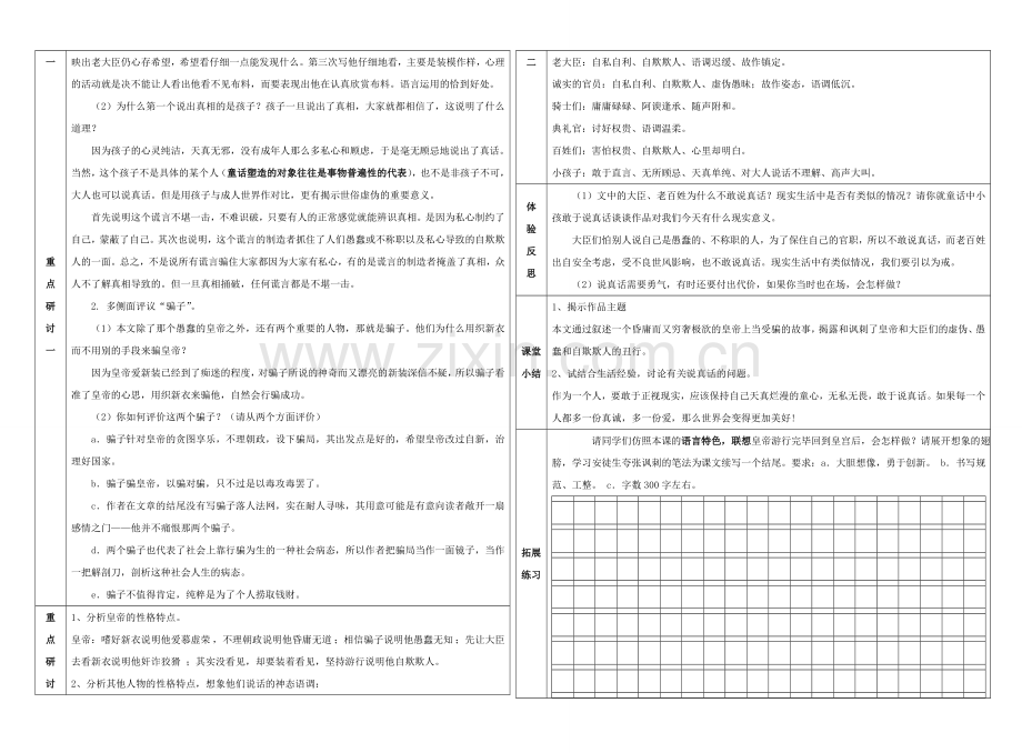 皇帝的新装学案.doc_第2页