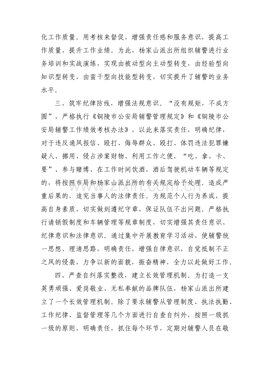 辅警个人自查自纠报告锦集六篇.pdf_第2页