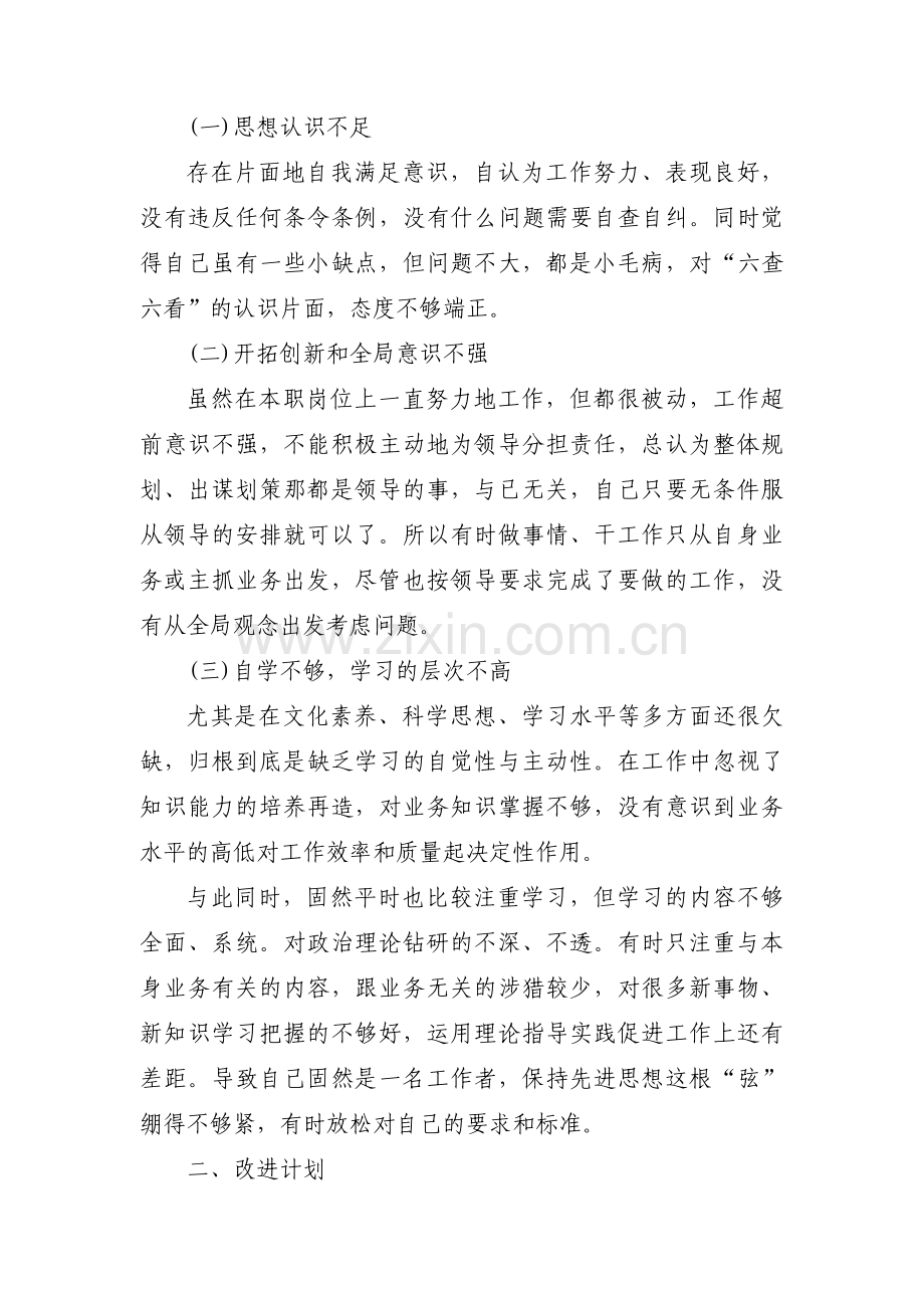 六查六纠自查报告三篇.pdf_第3页