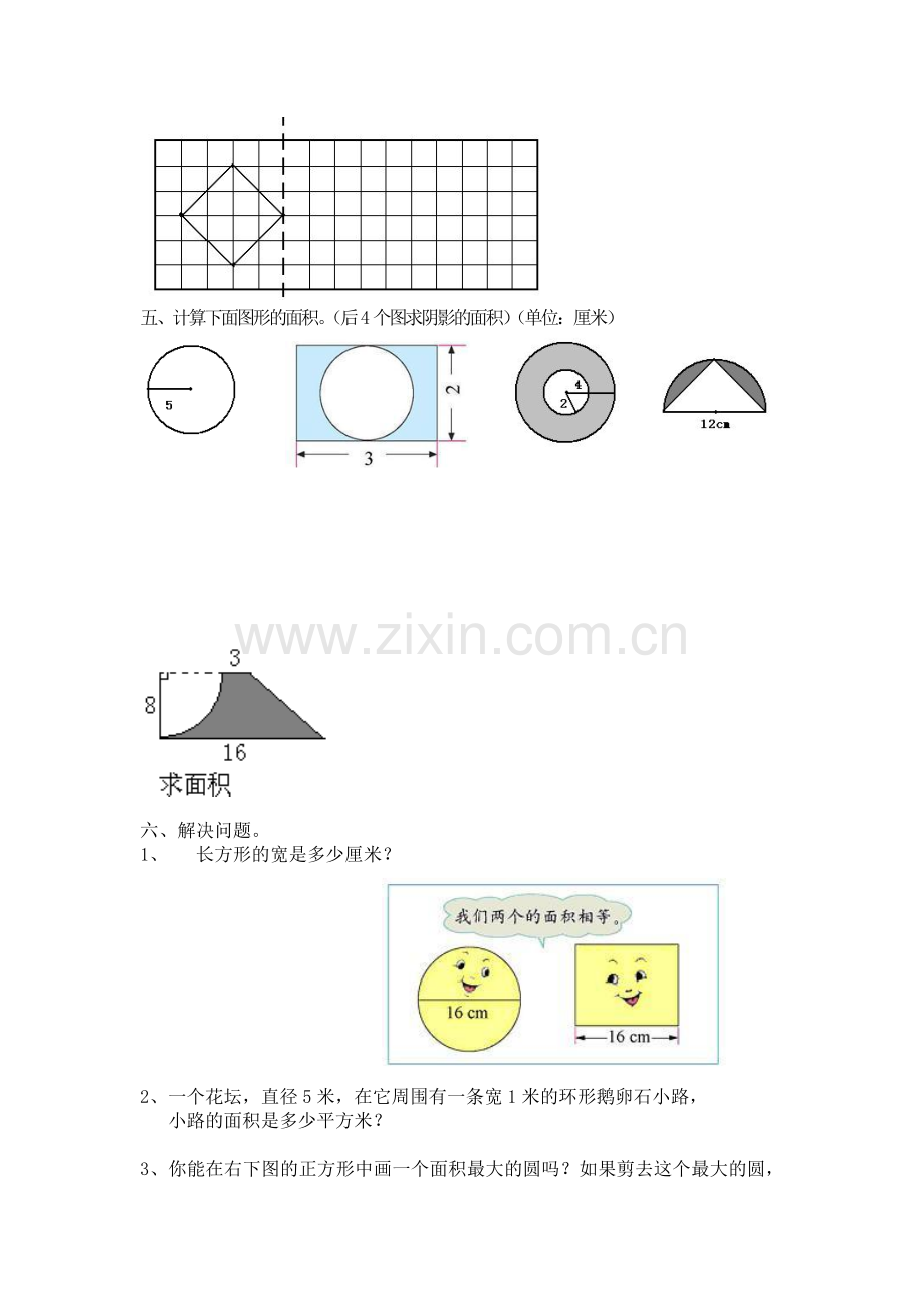 圆的面积专项练习.docx_第2页