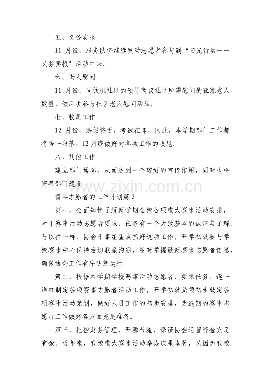 青年志愿者的工作计划【三篇】.pdf_第2页