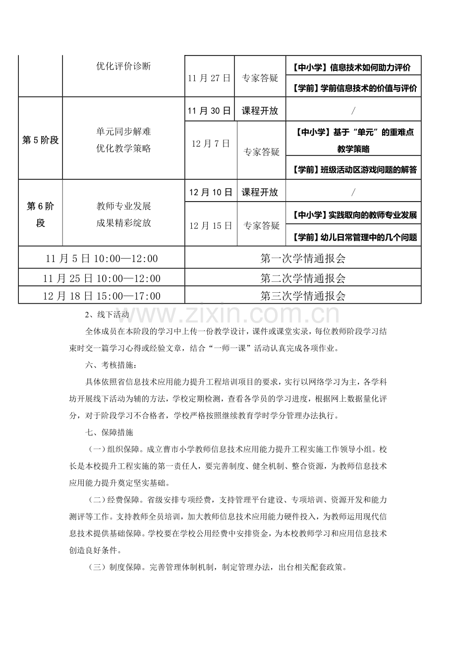 曹市镇小学教师信息技术应用能力提升工程培训方案.doc_第3页