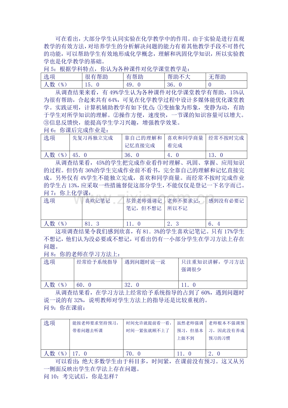 关于高中化学学习情况的调查.doc_第2页