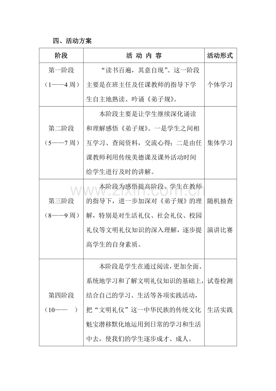 学习、感悟、实践弟子规活动报告.doc_第3页