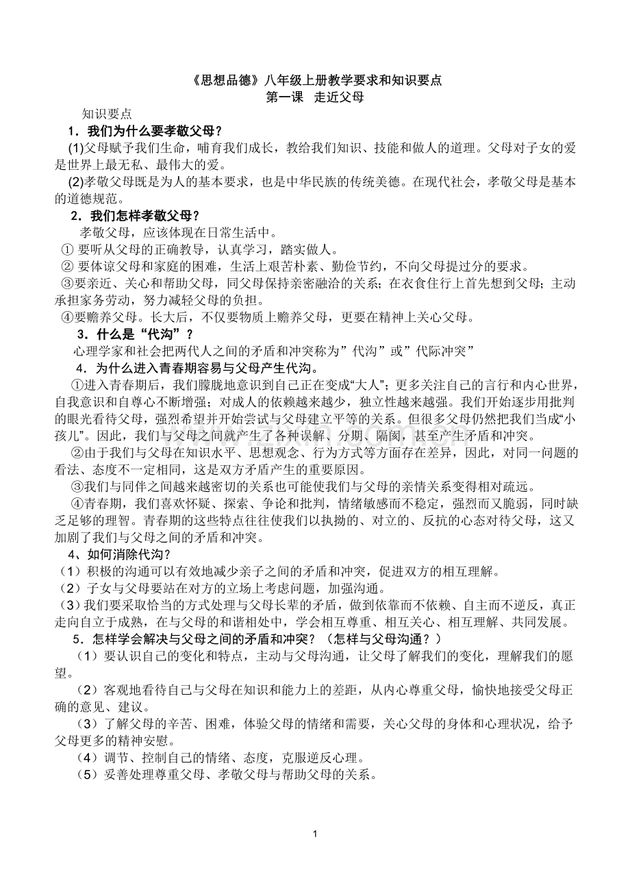 八年级上册复习题纲.doc_第1页