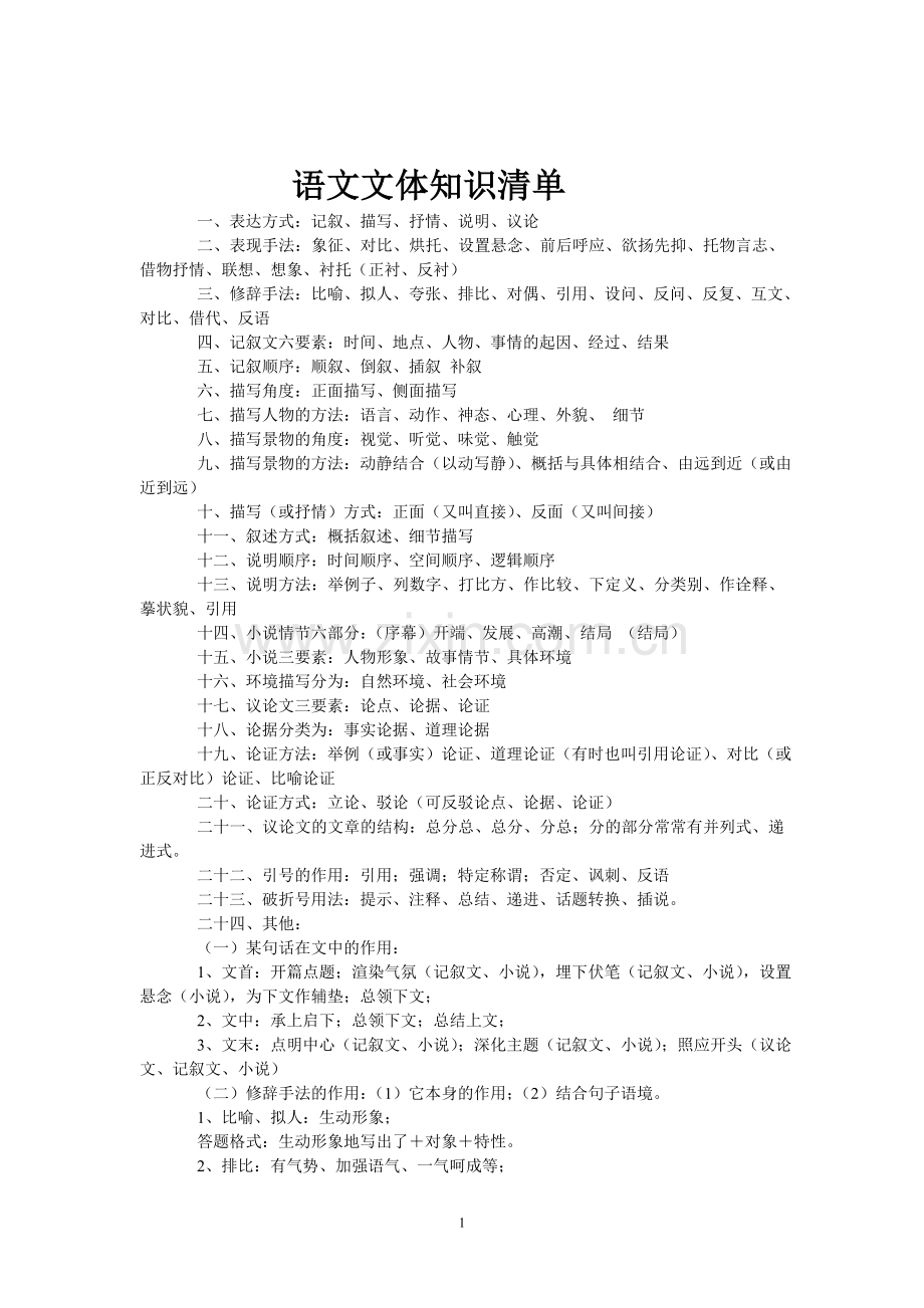 语文文体知识清单.doc_第1页