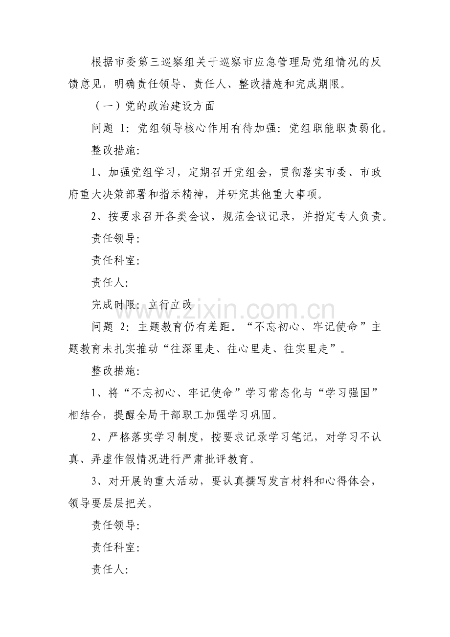 巡察整改方案和整改措施 9篇.pdf_第2页