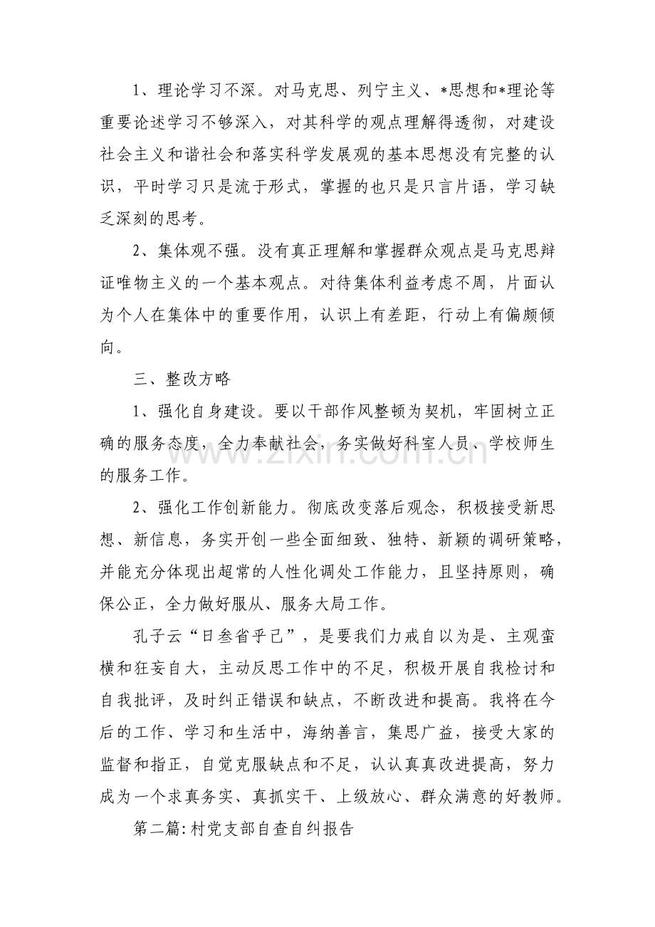 村党支部自查自纠报告范文(5篇).pdf_第3页