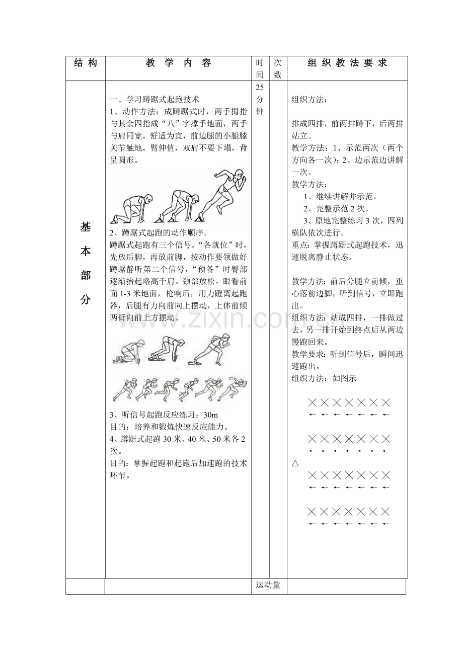 蹲踞式起跑及起跑后加速跑的动作技术.doc_第3页