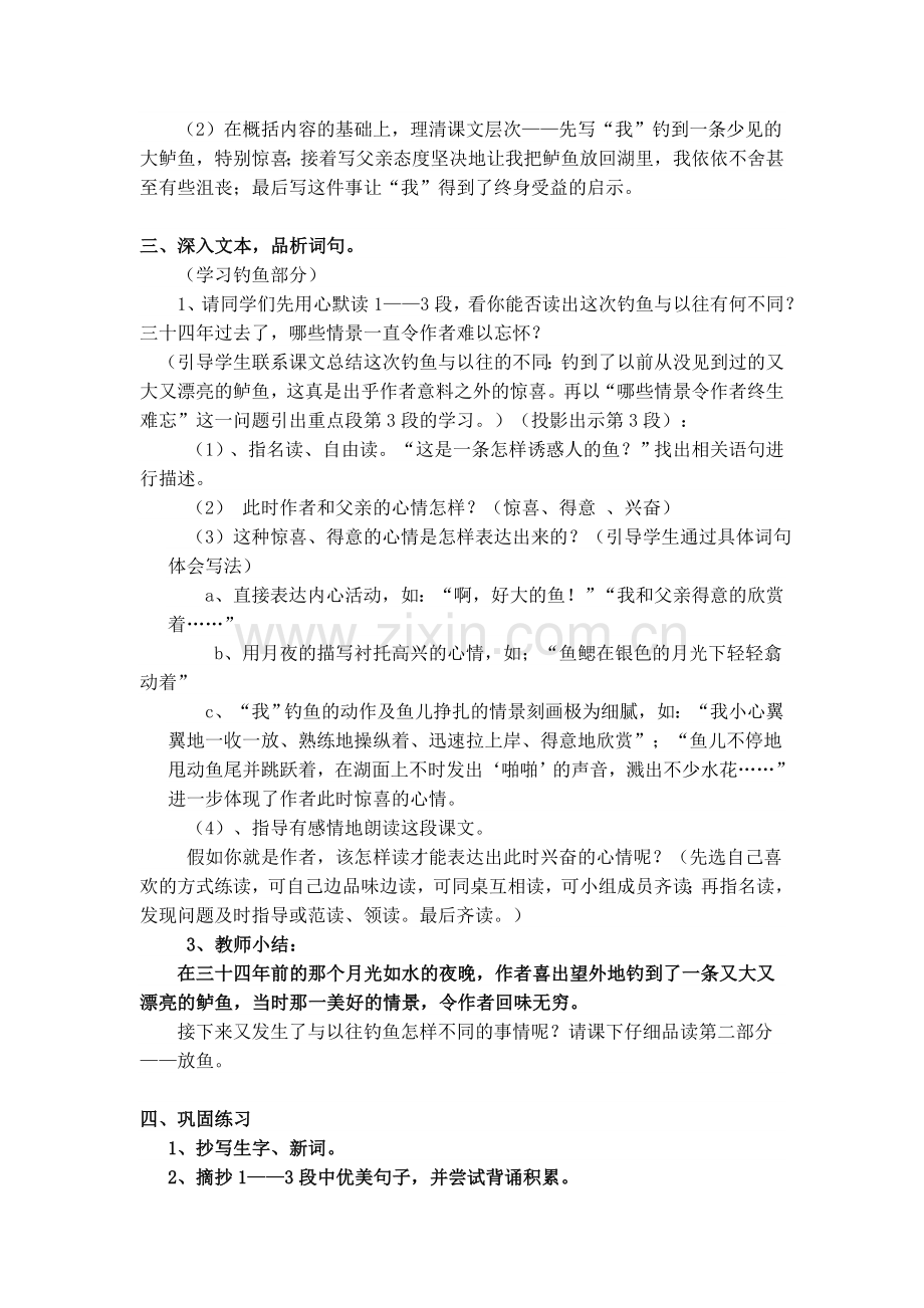 钓鱼的启示教学设计.doc_第3页