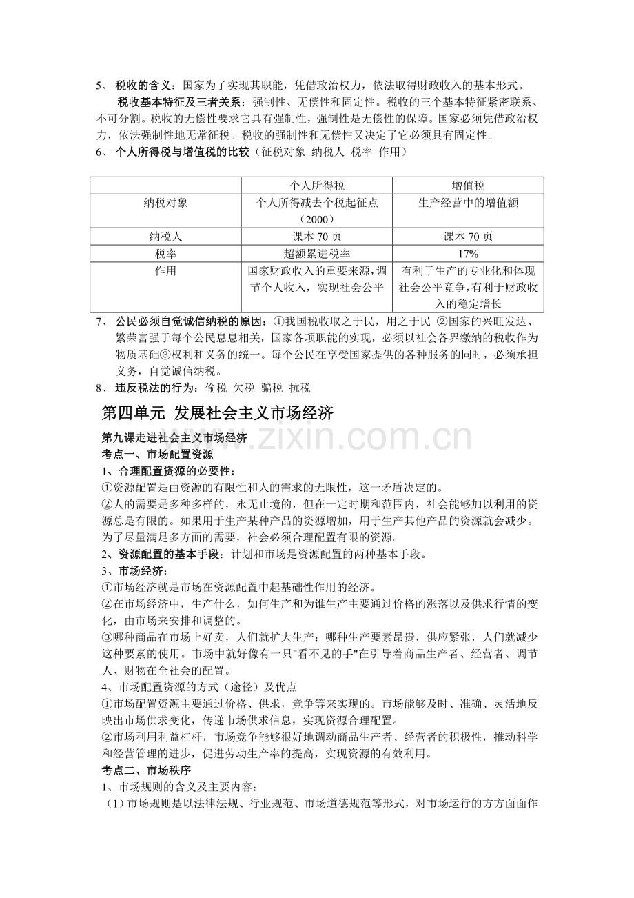 高一政治复习资料.doc_第2页