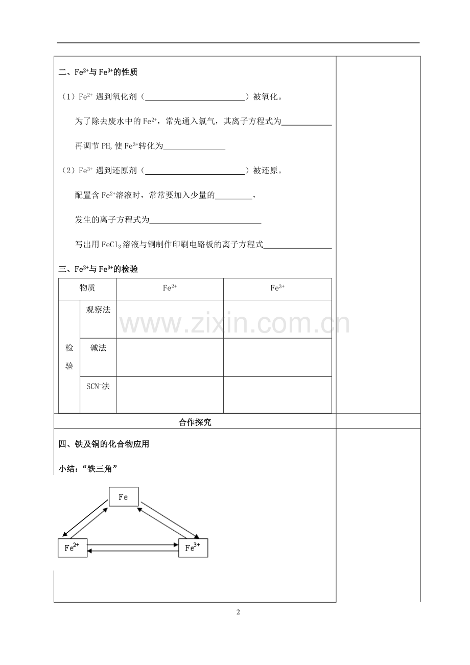 铁及铜的化合物的性质及应用.doc_第2页