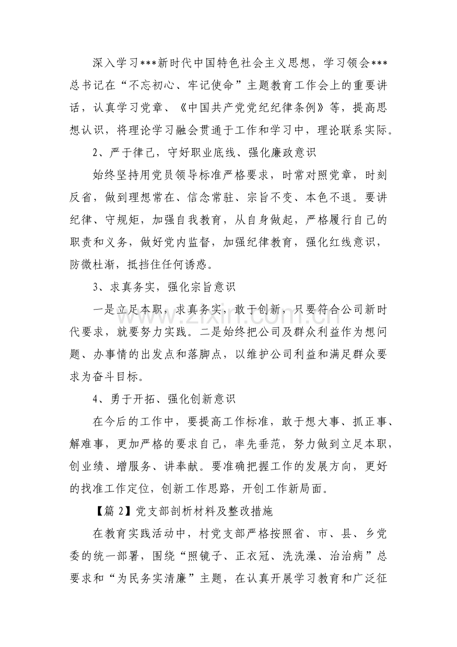 党支部剖析材料及整改措施(通用9篇).pdf_第3页